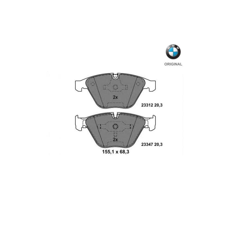 Brzdové platničky predná náprava (630i) Originál BMW 34116794916