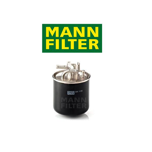 Palivový filter MANN Audi A8 3.0 TDI quattro, 4.0 TDI quattro, 4.2 TDI quattro WK1136