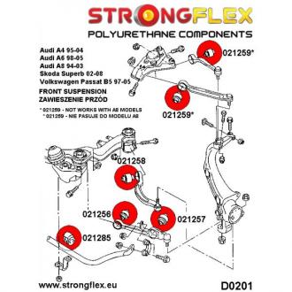 Strongflex KIT Audi, VW - predná náprava