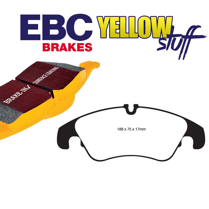 Brzdové platničky pre kotúč 320mm a 345mm EBC Yellowstuff predné