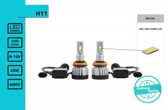 Sada LED žiaroviek H8 H11 vysokovýkonné PowerLED (svietivosť + 300%)