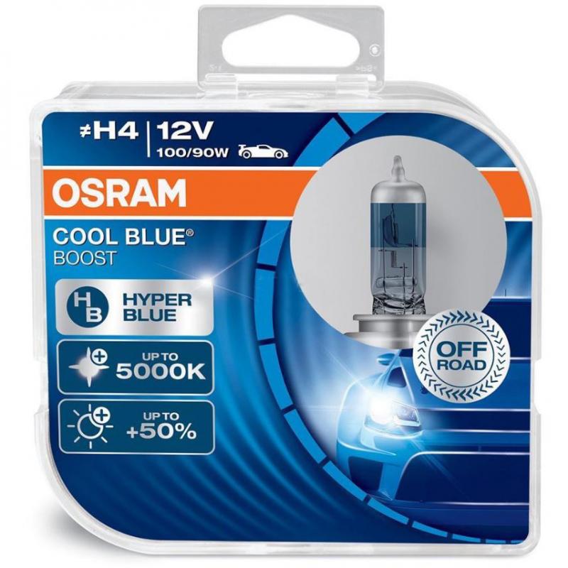 Osram H4 12V 100/90W P43t Cool Blue Boost Box