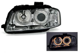 Design svetlomety angel eyes AUDI A3 chrom