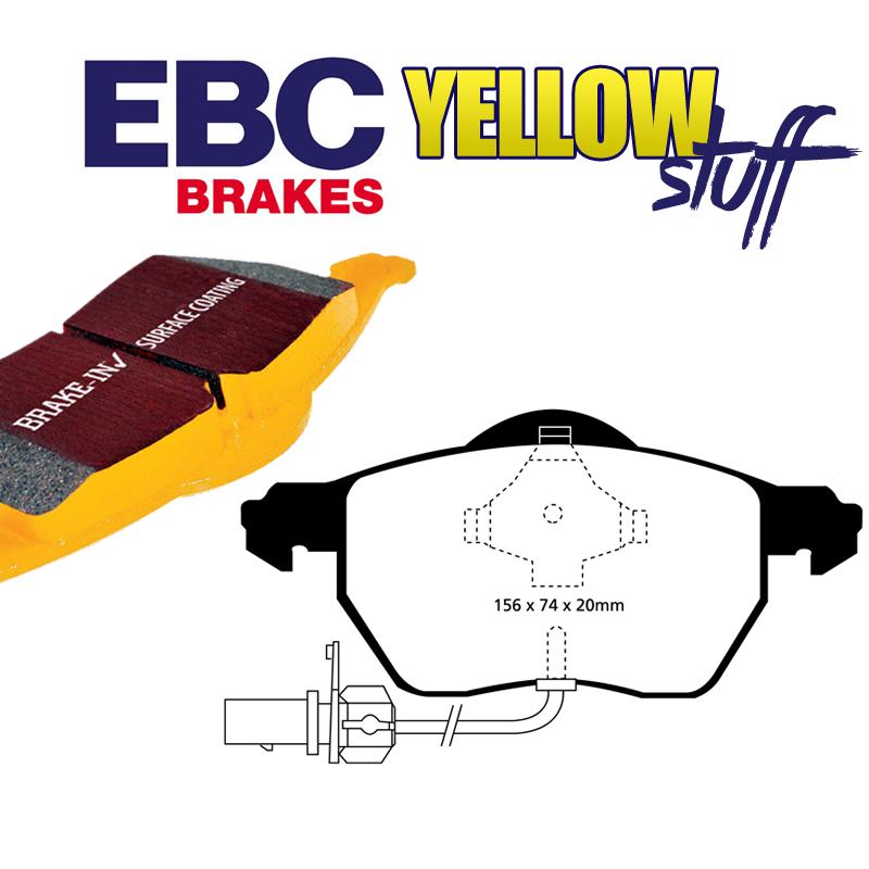 Brzdové platničky pre kotúč 288mm a 312mm predné so senzorom EBC Yellowstuff