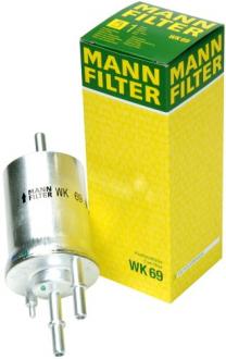 Palivový filter MANN VW TOURAN - 1.4 TSI, 1.4 TSI EF, 1.4 FSI, 1.6 FSI, 2.0 FSI - WK69