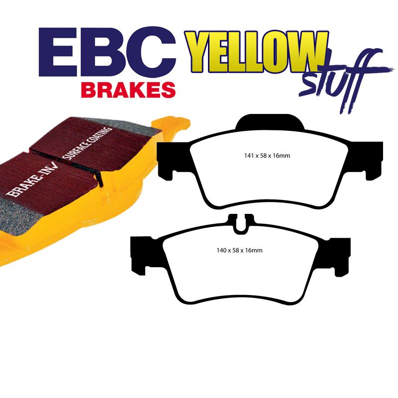 Brzdové platničky EBC Yellowstuff zadné