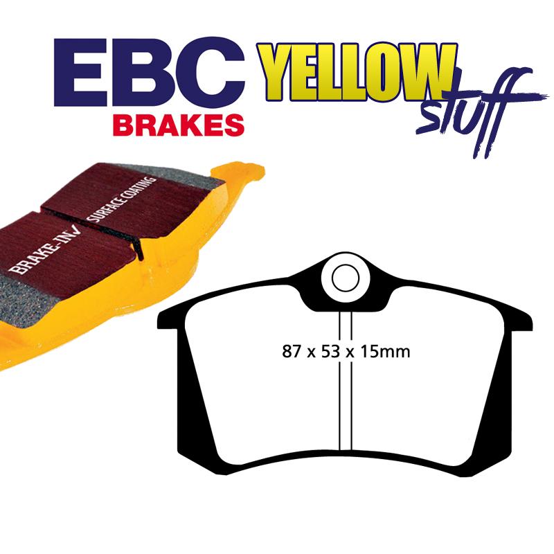 Brzdové platničky pre kotúč 245mm zadné EBC Yellowstuff
