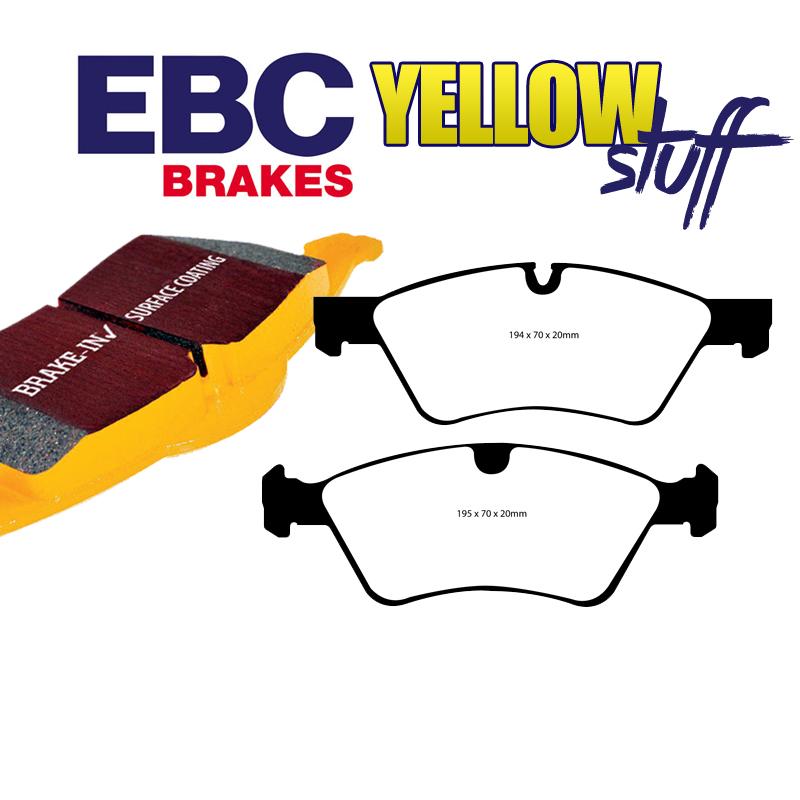 Brzdové platničky predné EBC Yellowstuff