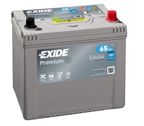 Exide Premium 12V 65Ah 580A, EA654