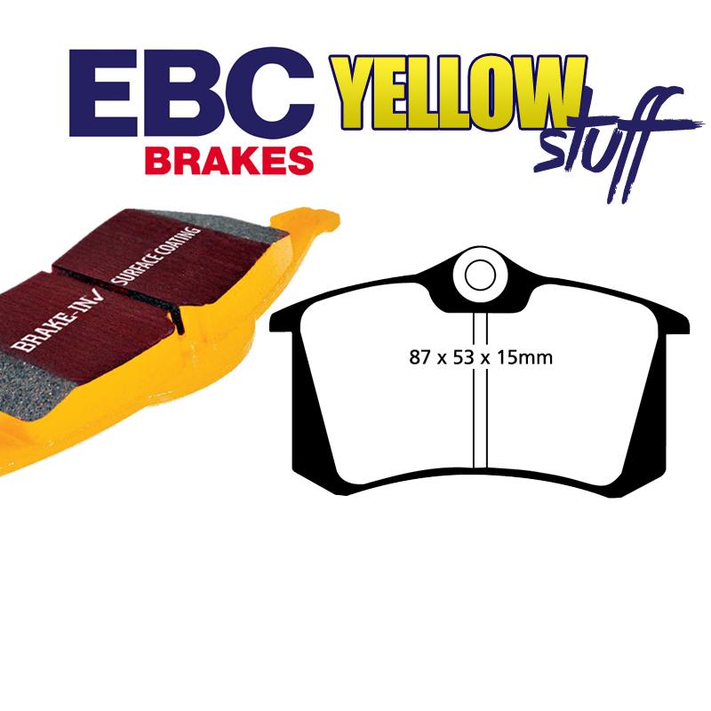 Brzdové platničky pre kotúč 226mm a 232mm EBC Yellowstuff zadné