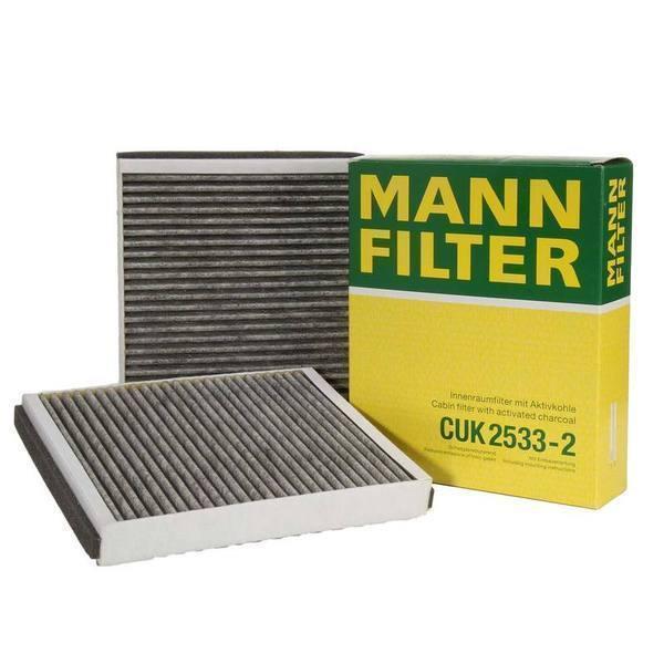 Kabínový filter MANN  BMW F10, F13 - s aktívnym uhlím CUK2533-2