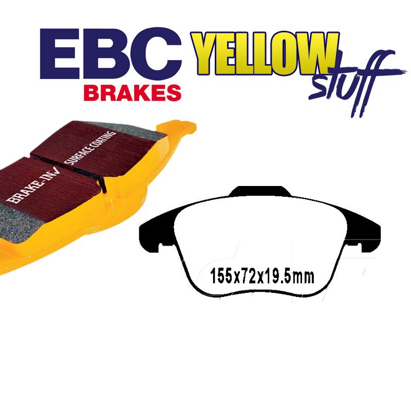 Brzdové platničky pre kotúč 314mm EBC Yellowstuff predné