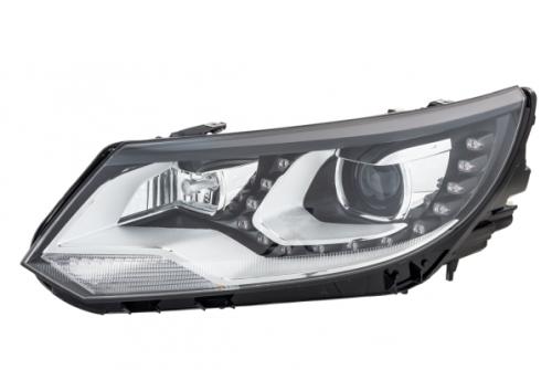 Predné svetlo BI-XENON D3S+LED s natáčaním do zákruty, Hella - VW Tiguan (7/2011-12/2015)