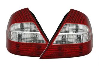 Zadné LED svetlá Mercedes W211 červeno- biele