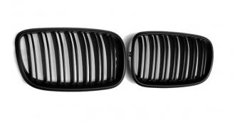 Predné mriežky chladiča dvojité BMW X5 E70, X5 E70 LCI Facelift - čierne matné M design