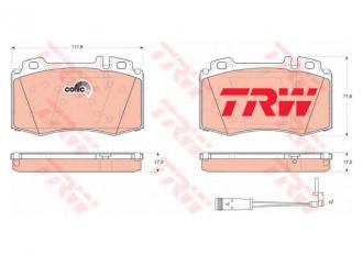 Brzdové platničky predné TRW GDB1543