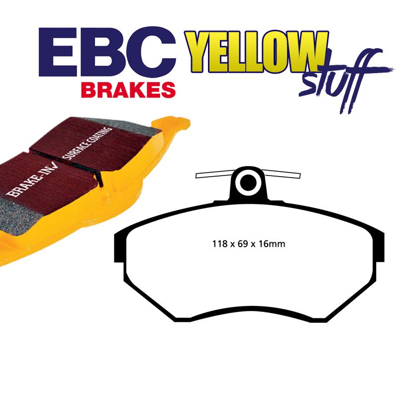 Brzdové platničky pre kotúč 280mm EBC Yellowstuff predné