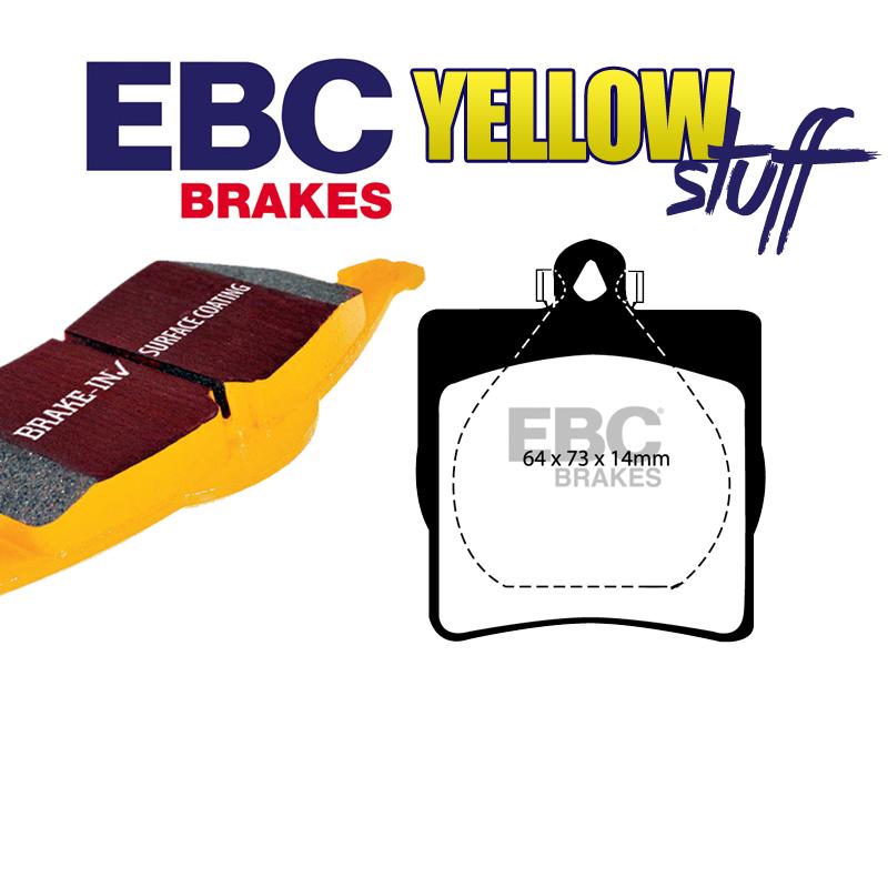 Brzdové platničky EBC Yellowstuff zadné