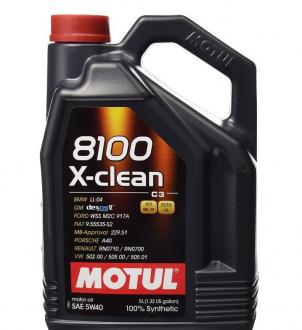 MOTUL 5W40 8100 X-CLEAN 5L - olej