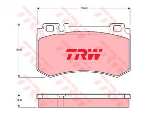 Brzdové platničky zadné TRW GDB1544