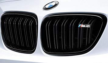 Predné mriežky dvojité BMW 2 - F87 M2 čierne lesklé