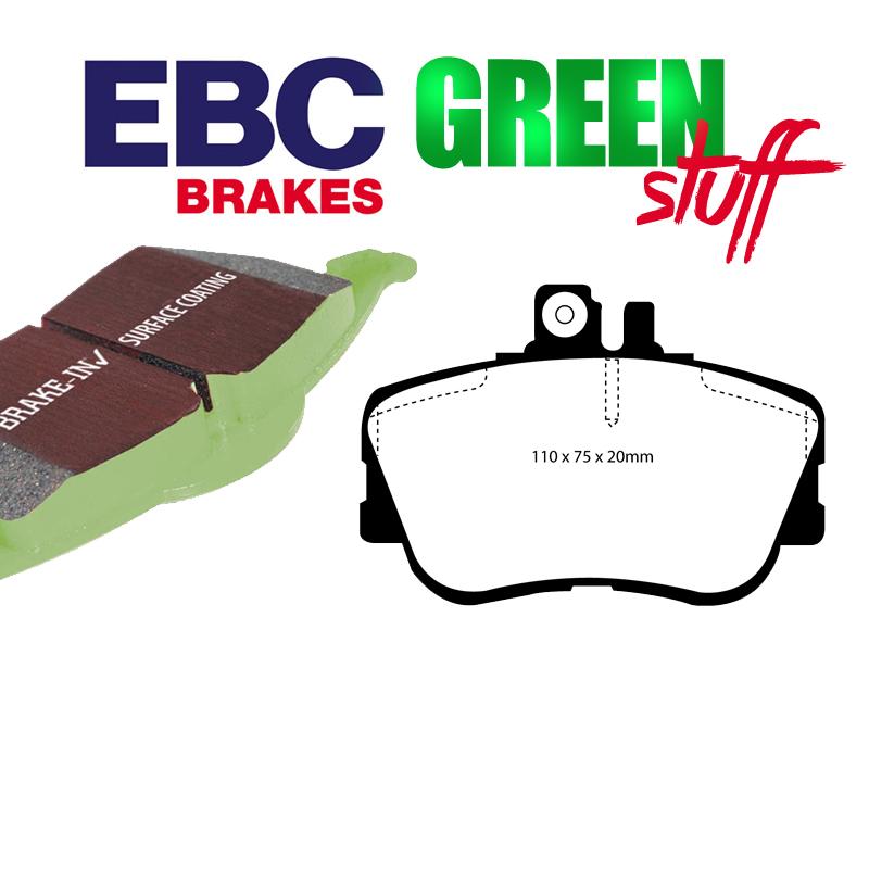 Brzdové platničky EBC Greenstuff predné (180, 200, 200CDI, 200D, 220, 220CDI, 220D, 230, 250D, 280)