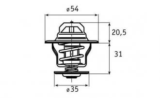 Termostat BEHR-TERMOTRONIC 1ks