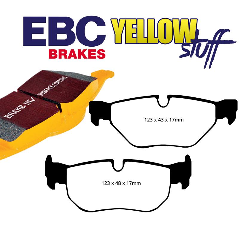 Brzdové platničky EBC Yellowstuff zadné