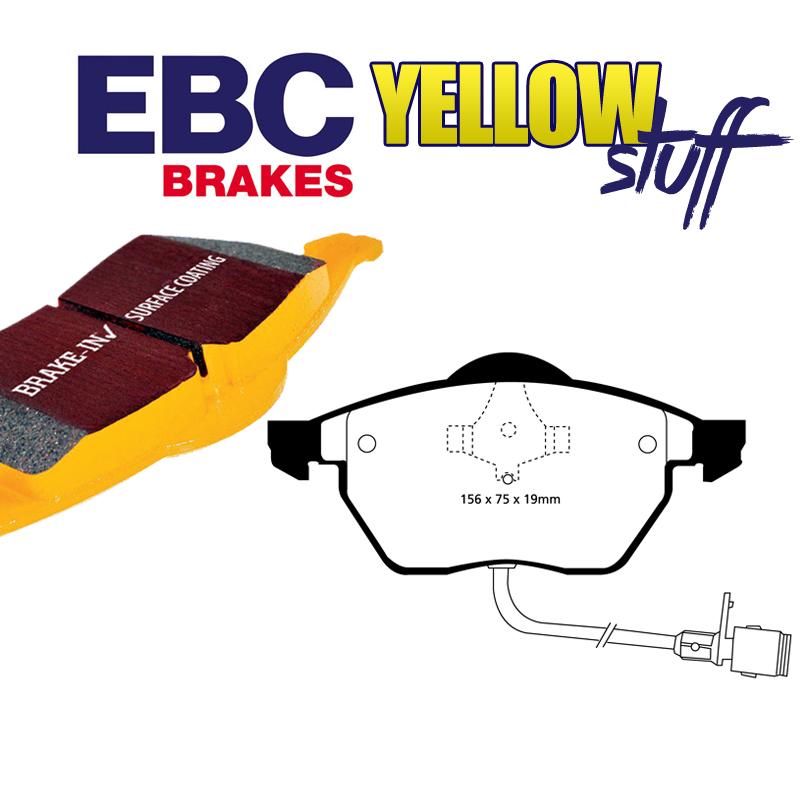 Brzdové platničky pre kotúč 288mm EBC Yellowstuff predné