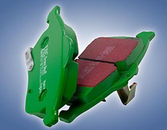 Brzdové platničky EBC Greenstuff zadné pre kotúč 245mm