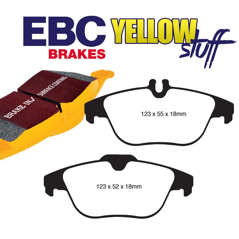 Brzdové platničky EBC Yellowstuff zadné
