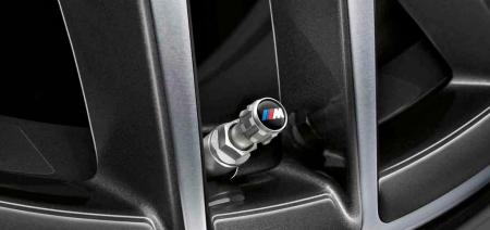 Sada 4 ks ventilových uzáverov pre ventily RDC - originál BMW