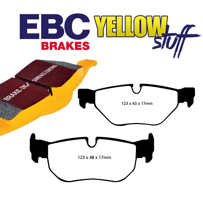 Brzdové platničky zadná náprava EBC Yellowstuff (116d, 116i, 118d, 118i, 120i)