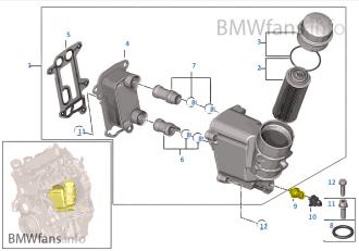 Olejový tlakový spínač BMW 12618611273