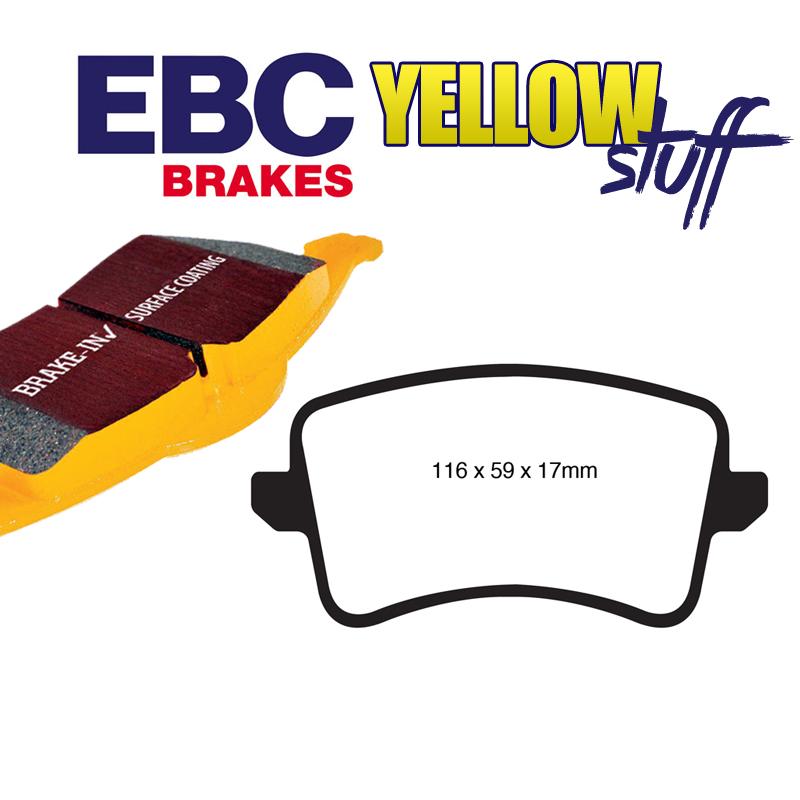 Brzdové platničky pre kotúč 300mm a 330mm EBC Yellowstuff zadné