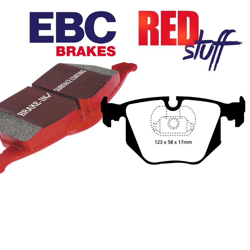 Brzdové platničky EBC REDstuff zadné (3.0d, 3.0i, 4.4i, 4.6is, 4.8is)