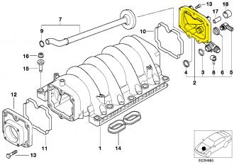 Pneumaticky riadený ventil pre nasávanie vzduchu - ORIGINAL BMW