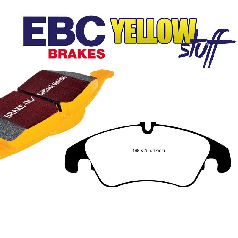 Brzdové platničky pre kotúč 320mm a 345mm EBC Yellowstuff predné