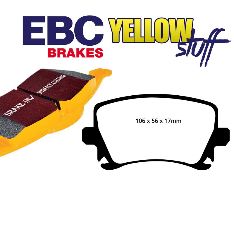 Brzdové platničky pre kotúč 286mm EBC Yellowstuff zadné