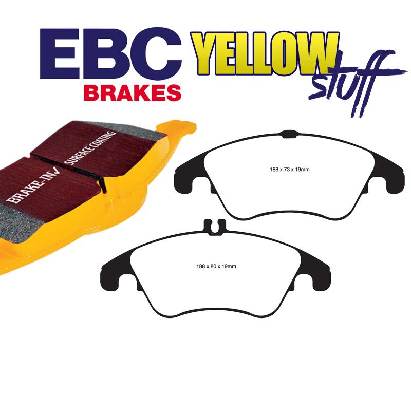 Brzdové platničky EBC Yellowstuff predné