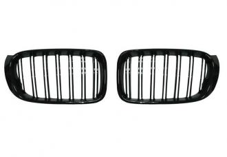 Predné mriežky chladiča BMW 5 E39 čierne lesklé - dvojité