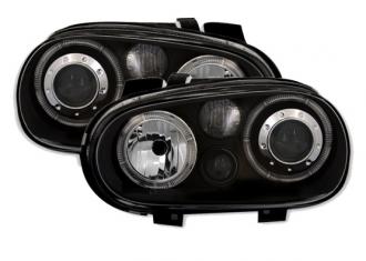 Design svetlomety angel eyes VW GOLF 4