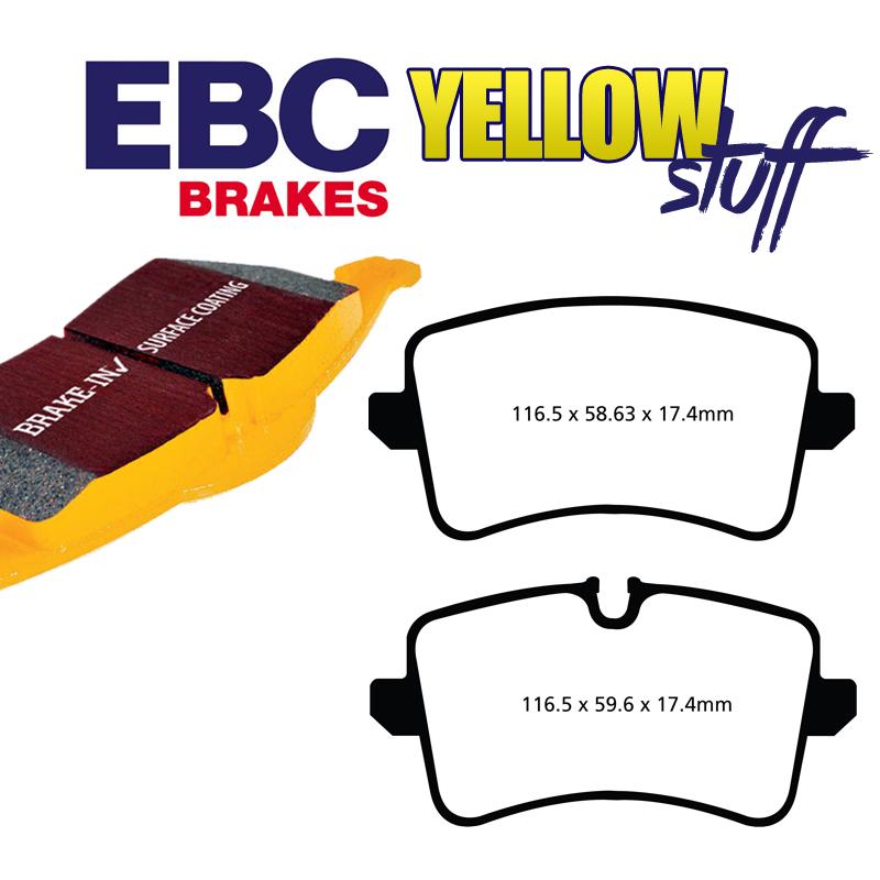 Brzdové platničky pre kotúč 330mm EBC Yellowstuff zadné