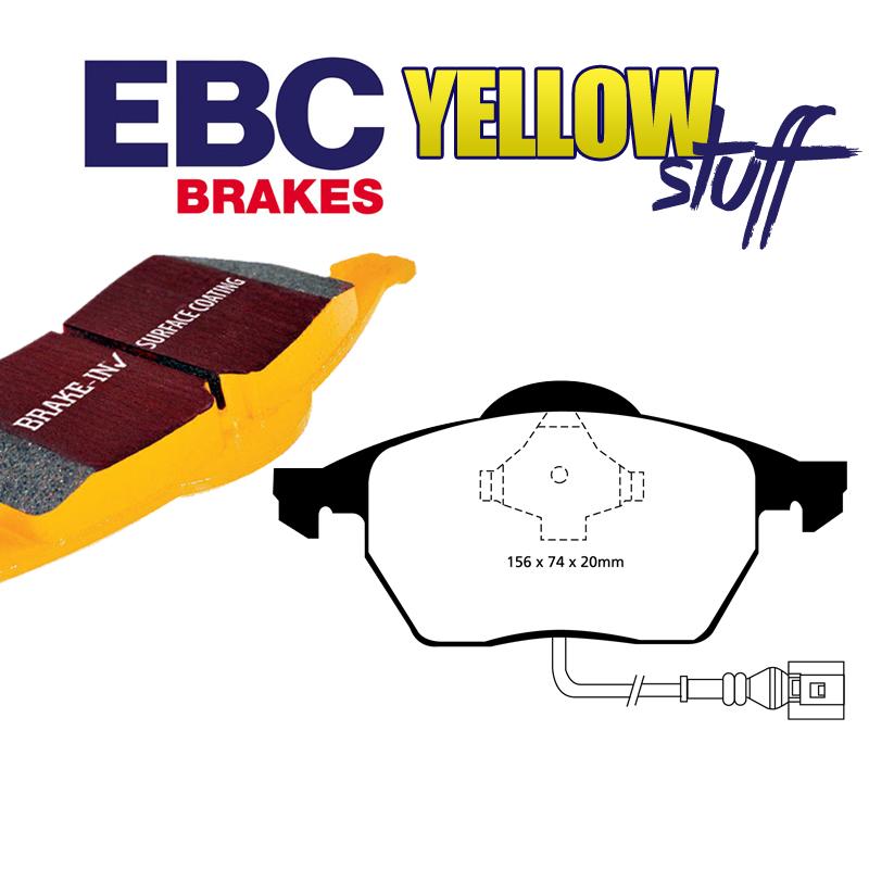 Brzdové platničky pre kotúč 312mm predné so senzorom EBC Yellowstuff