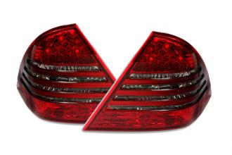 Zadné LED svetlá Mercedes W203 červeno- čierne