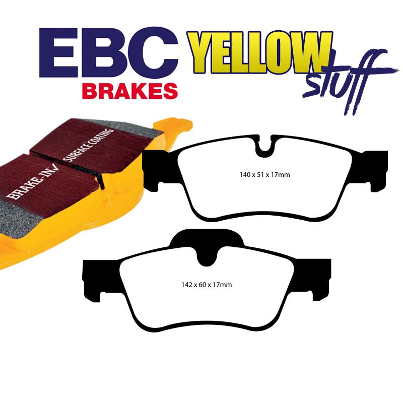 Brzdové platničky zadné EBC Yellowstuff