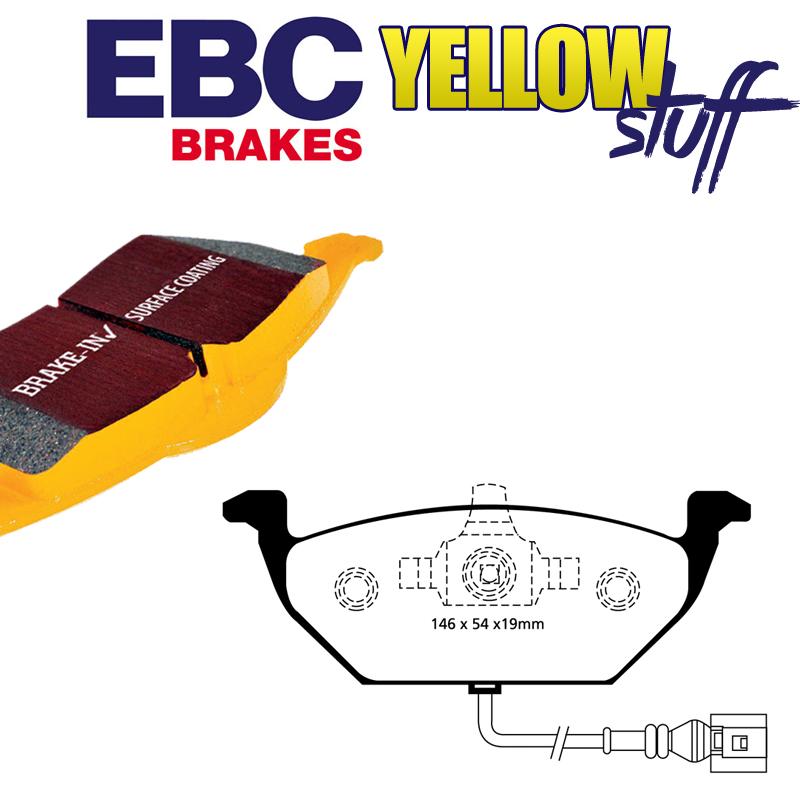 Brzdové platničky pre kotúč 256 a 280mm EBC Yellowstuff predné
