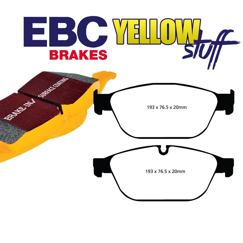 Brzdové platničky EBC Yellowstuff predné